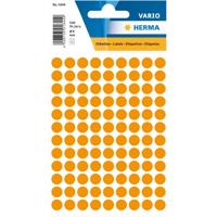 Etiket herma 1844 rond 8mm fluor oranje 540stuks