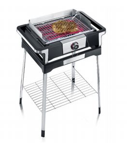 Severin PG 8118 DigitalBOOST S Grill Kookunit Electrisch Zwart, Zilver 3000 W