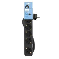Stopcontactenstrip 5 Tomas met Interruptor Philips CHP2154B/10 (1,5 m)