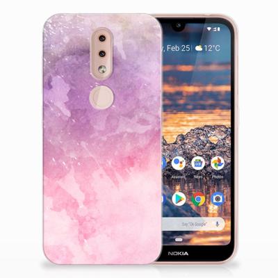Smartphone hoesje Nokia 4.2 Pink Purple Paint