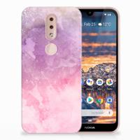Smartphone hoesje Nokia 4.2 Pink Purple Paint