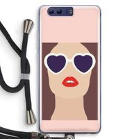 Red lips: Honor 9 Transparant Hoesje met koord