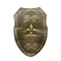 IJZEREN MUURSCHILD MET FLEUR DE LIS - ROEST (RX-372)