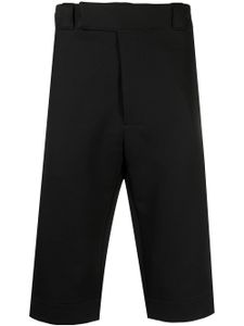 Prada pantalon crop à patch logo - Noir