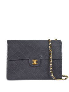 CHANEL Pre-Owned sac porté épaule Jumbo Classic Flap (1998) - Bleu