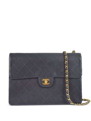 CHANEL Pre-Owned sac porté épaule Jumbo Classic Flap (1998) - Bleu