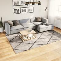 VidaXL Vloerkleed pamplona shaggy hoogpolig 200x280 cm beige antraciet