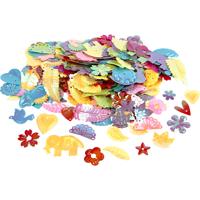 Creativ Company Pailletten, afm 15-45 mm, parelmoer kleuren, 30 gr/ 1 doos