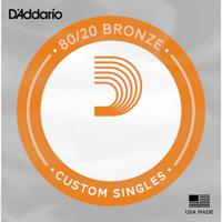 D'Addario BW053 Bronze Wound Acoustic Guitar Single String .053 losse snaar voor westerngitaar - thumbnail