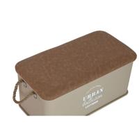 Kofferset Home ESPRIT Polyurethaan Metaal Stads 69,5 X 36,5 X 38,5 cm (3 Stuks)