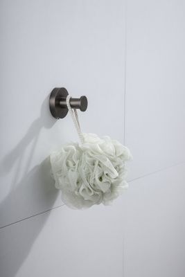 Handdoek haak SaniClear Iron | Wandmontage | Messing | Rond | Verouderd ijzer - Gunmetal