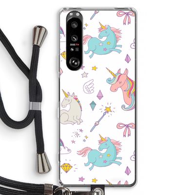 Fantasiewereld: Sony Xperia 1 III Transparant Hoesje met koord