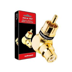 Audioquest Adapter M21F-90 Adaptor (Female RCA to right Male RCA)