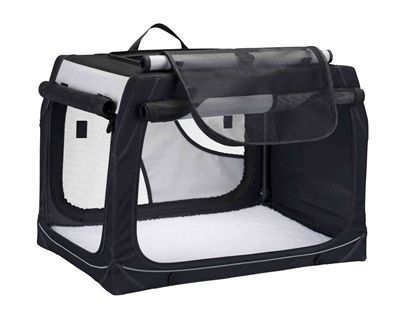Trixie reismand vario zwart / grijs 61x43x46 cm