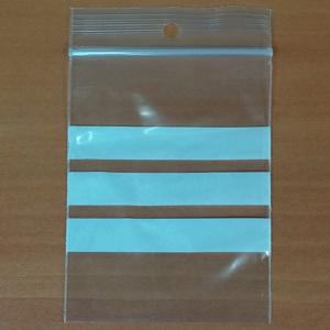 100 Gripzakjes 60 x 80 mm met schrijfvlak 50 micron