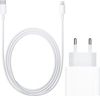 Apple Usb C Oplader 20W + Lightning Kabel 1m Kunststof Wit - thumbnail