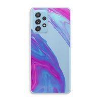 Zweverige regenboog: Samsung Galaxy A73 Transparant Hoesje