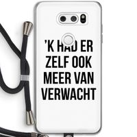 Meer verwacht: LG V30 Transparant Hoesje met koord