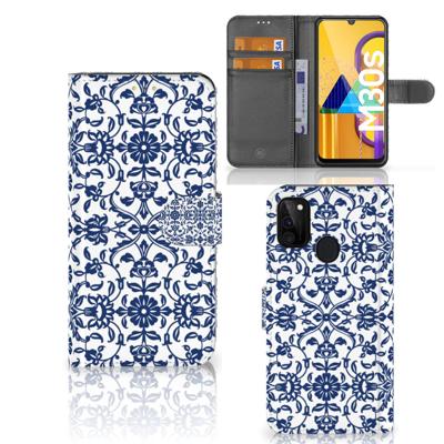 Samsung Galaxy M21 | M30s Hoesje Flower Blue
