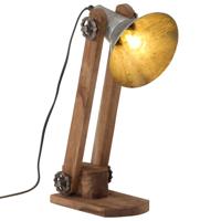 VidaXL Bureaulamp 25 w e27 23x13x52 cm vintage zilverkleurig