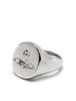 Vivienne Westwood bague Seal à logo gravé - Argent