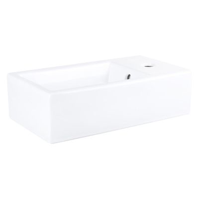Differnz Force Fontein 40x22x11.5cm 1 kraangat Rechthoek Keramiek Wit 38.005.31