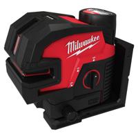 Milwaukee M12 CLL4P-301C Accu kruislijnlaser met 4 punten 12V 3.0Ah in koffer - 4933479203