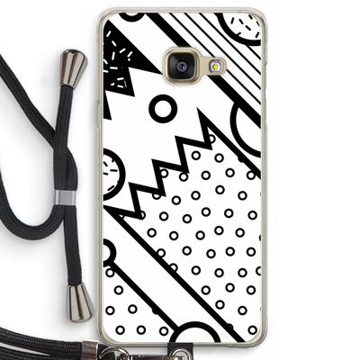Pop Art #4: Samsung Galaxy A3 (2016) Transparant Hoesje met koord