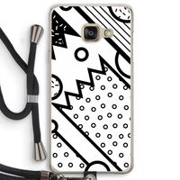 Pop Art #4: Samsung Galaxy A3 (2016) Transparant Hoesje met koord