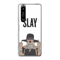 Slay All Day: Sony Xperia 1 III Transparant Hoesje