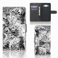 Telefoonhoesje met Naam Samsung Galaxy J7 2016 Skulls Angel Telefoonhoesje met Naam Samsung Galaxy J7 2016 Skulls Angel