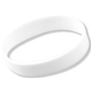 Siliconen armbandjes - stretch - wit - polsbandjes - volwassenen