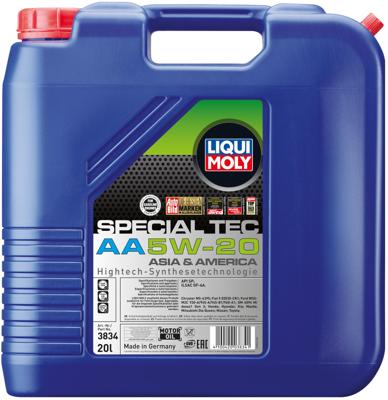 LIQUI MOLY Motoroil 5w-20 20l lm special tech aa