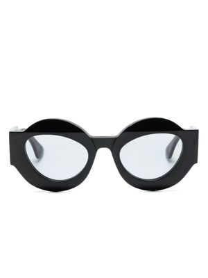 Kuboraum lunettes de soleil à monture papillon - Noir