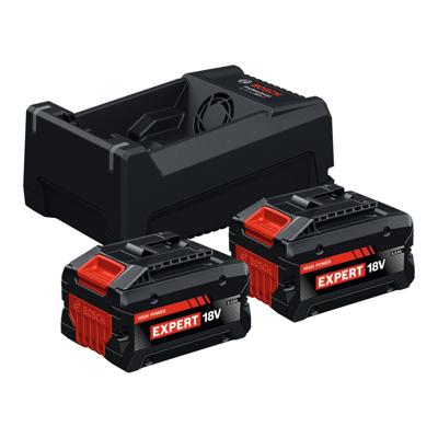 Bosch Professional EXBA18V-55 EXPERT Accu starterset 2x EXBA18V-55 + GAL 12V/18V-80 - 1600A0373P