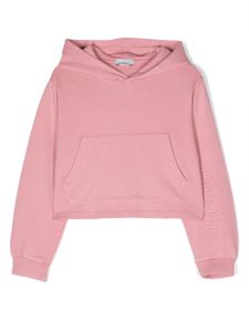 Stella McCartney Kids hoodie en coton à logo brodé - Rose