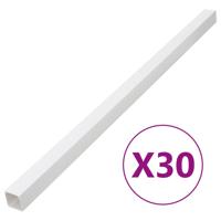 VidaXL Kabelgoot 60x40 mm 30 m pvc