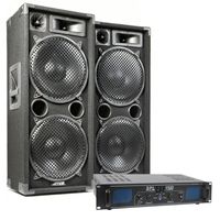 MAX Complete 1500W Speakerset MAX212 met Versterker