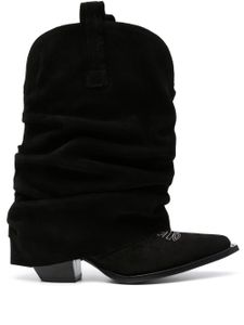 R13 bottines Low Rider d'inspiration westren - Noir