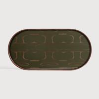 Ethnicraft Ovaal Dienblad 'Second Nature' 71 x 36cm, kleur Moss