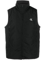 Calvin Klein Jeans gilet matelassé à logo imprimé - Noir