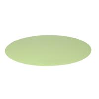 Wicotex Placemats Uni - lime groen - rond 38 cm - anti slip laag - Teflon coating toplaag