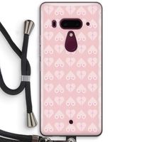 Ass 'n Titties: HTC U12+ Transparant Hoesje met koord