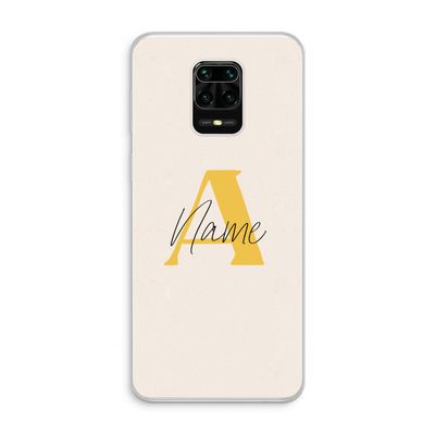 Amber Script: Xiaomi Redmi Note 10 Lite Transparant Hoesje