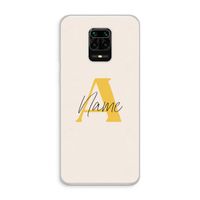 Amber Script: Xiaomi Redmi Note 10 Lite Transparant Hoesje