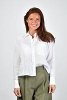 Academia blouse Mia 76DT2-020 white plain