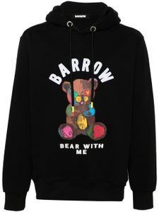 BARROW hoodie à logo imprimé - Noir