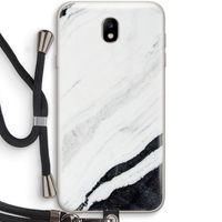 Elegante marmer: Samsung Galaxy J7 (2017) Transparant Hoesje met koord