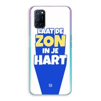 Laat de zon in je hart: Oppo A52 Transparant Hoesje