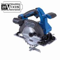 Cirkelzaag - SCHEPPACH - 20V IXES - Zaagbladdiameter 165 mm - Boring 20 mm - zonder accu of lader - BC-CS165-X